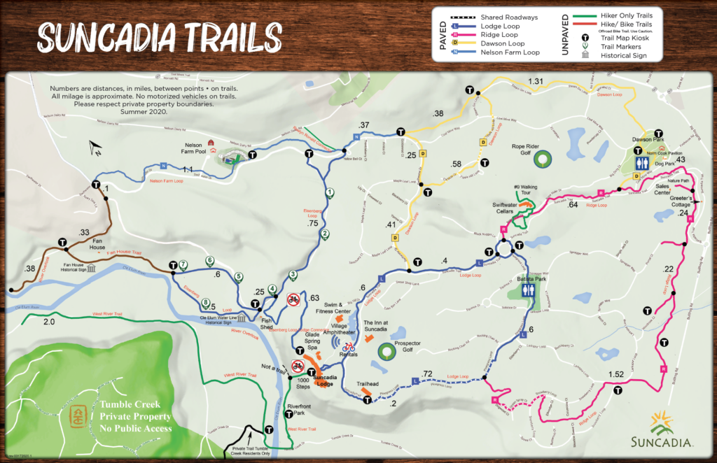 a map of the suncadia trails.