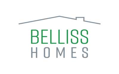 the logo for belliss homes.