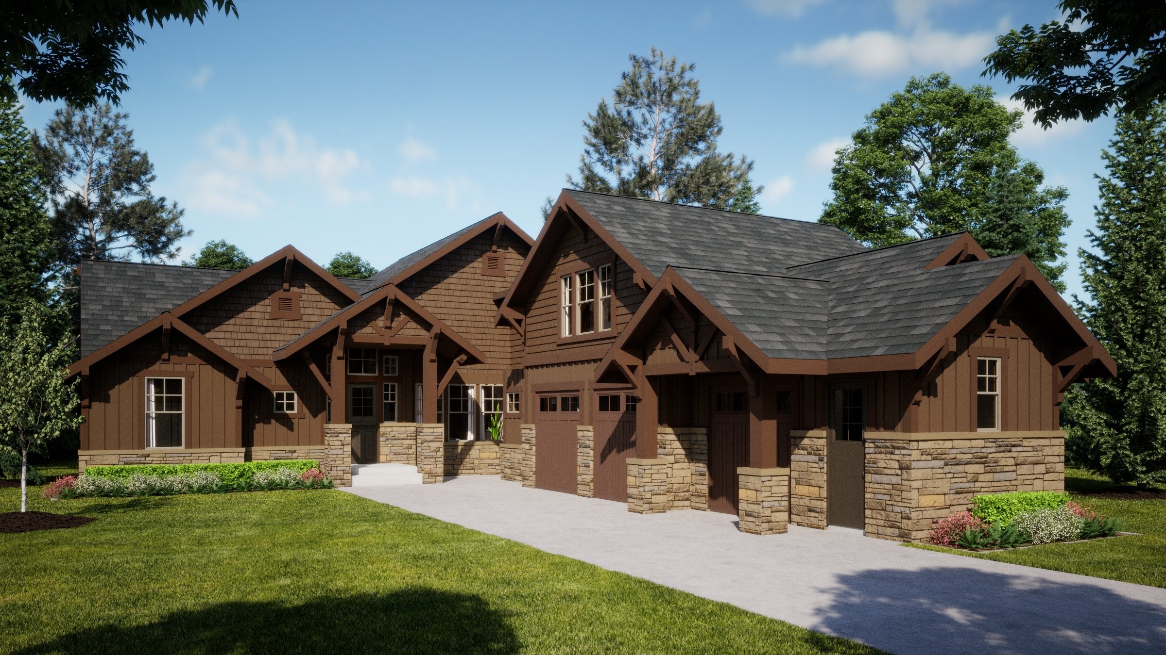 Sawyer Homes - Carbon River exterior home rendering